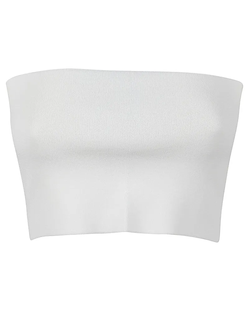 Liviana Conti Viskose Bandeau Top White