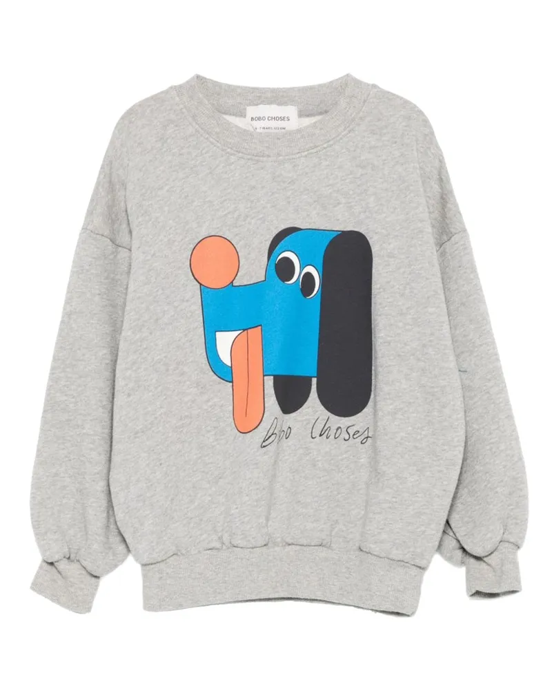 BOBO CHOSES Bobo wählt "Doggo" -Shirt aus Grey