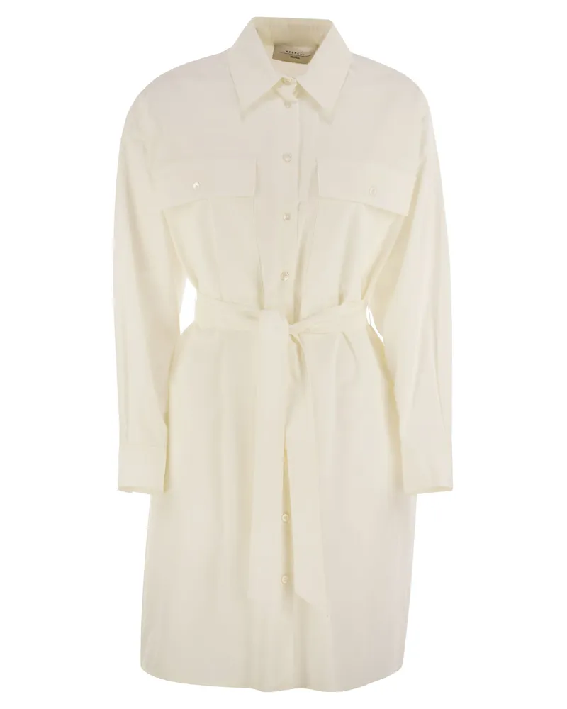 Max Mara Wochenend Max Mara Balocco Poplin Chemise Kleid White