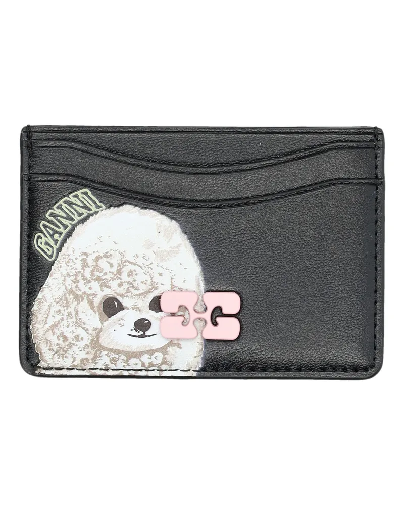 Ganni Brieftaschen schwarz Black