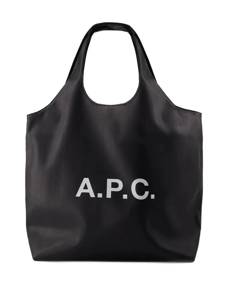 A.P.C. TOTE NINON  Synthetisches Lederschwarz Schwarz