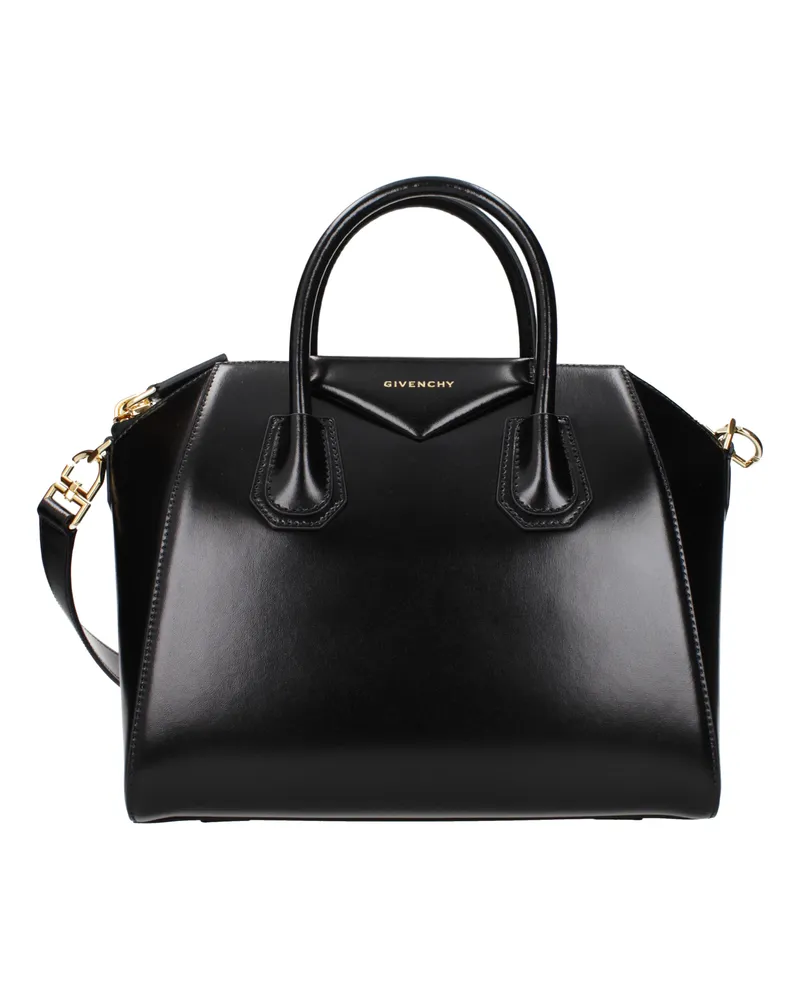 Givenchy Damens Antigona Handtasche aus schwarzem Leder -