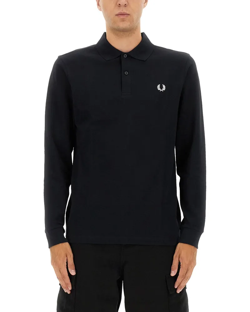 Fred Perry Cotton Polo Blue