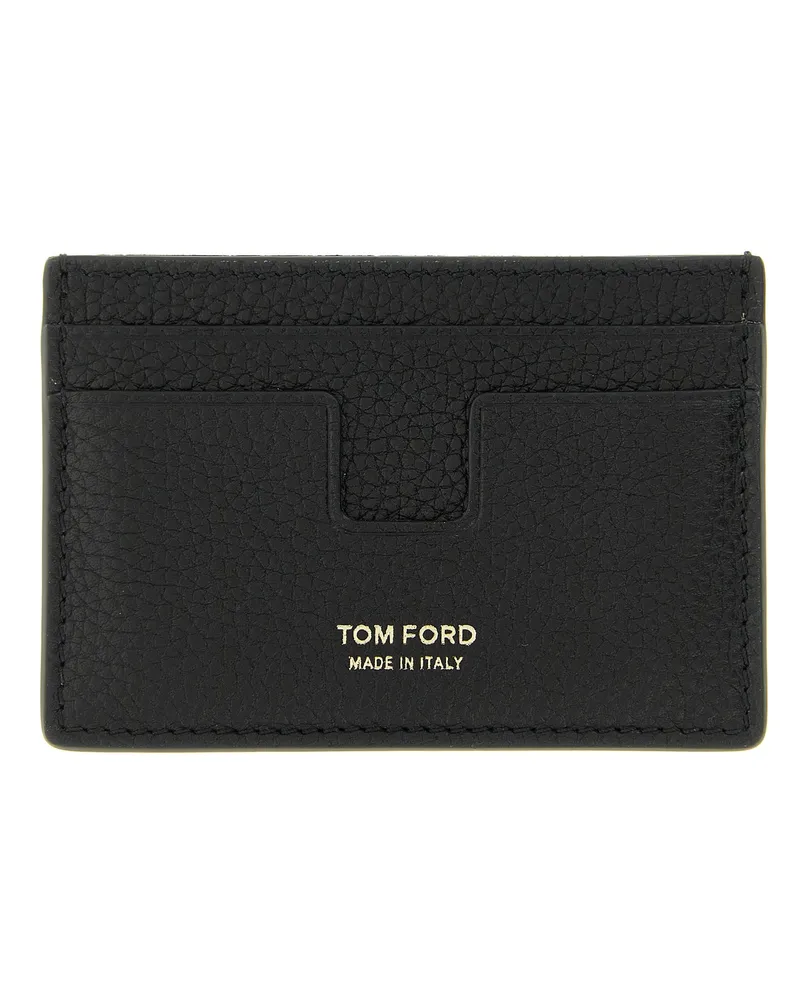 Tom Ford gehämmerter Kartenhalter Black