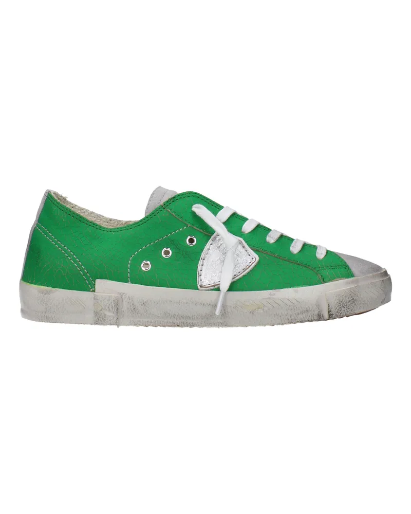 Philippe Model Sneakers Prsx Herrens Leder Grün/Grau -