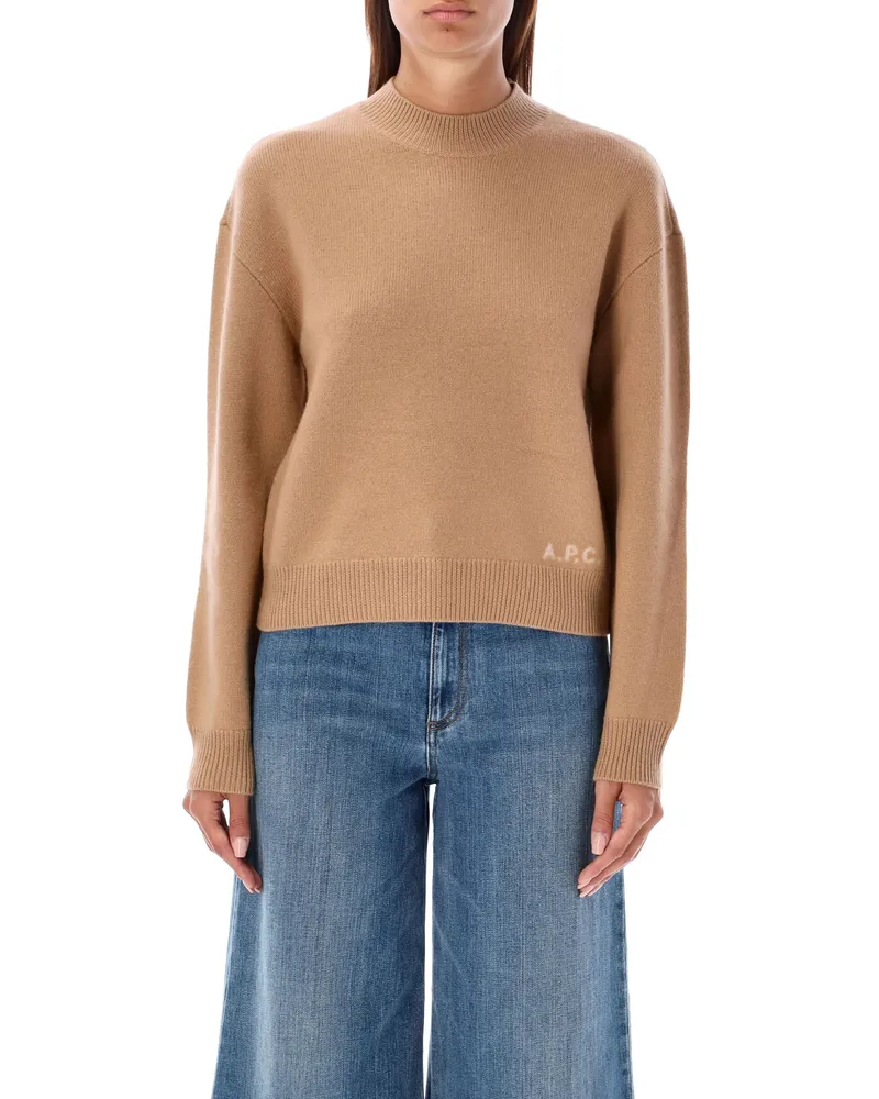 A.P.C. Pullover braun Brown