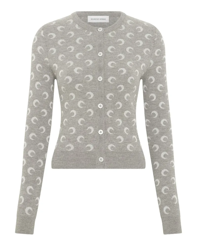 Marine Serre Strickjacke aus Wollmischung „ Moon Light