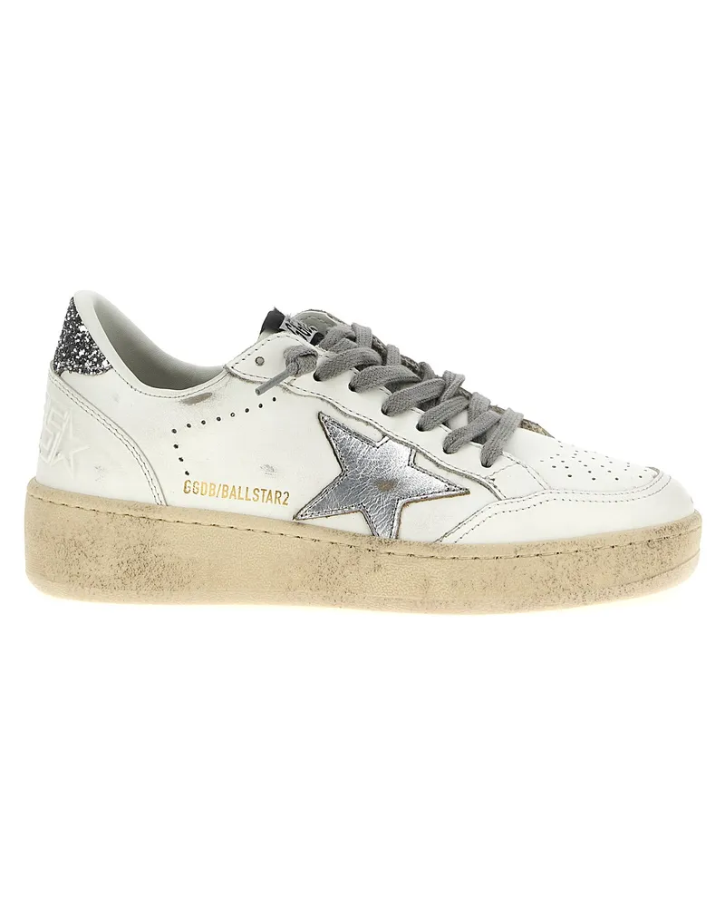 Golden Goose Ball Star 2' Sneaker Silver