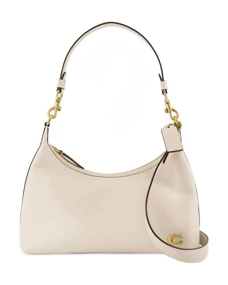 Coach Julia Umhängetasche  Leder Beige Weiß