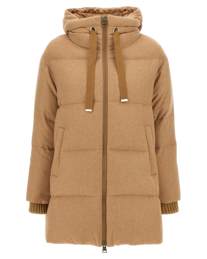 Herno eine Form' Down -Jacke Beige