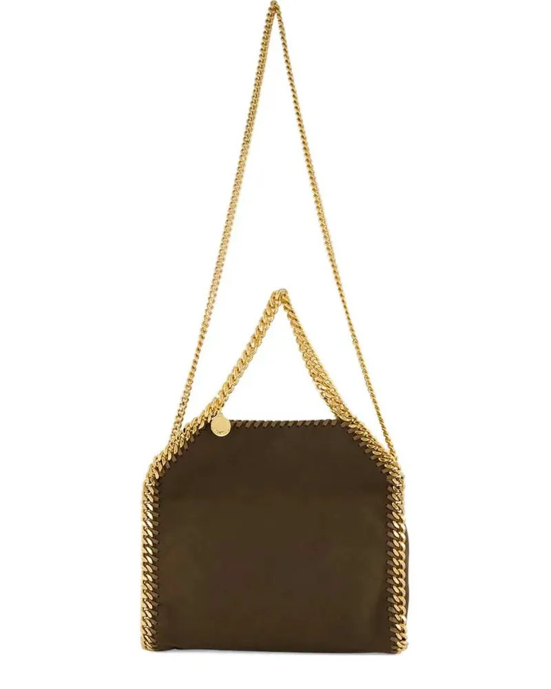 Stella McCartney Falabella Mini-Umhängetasche mit Kette Moka