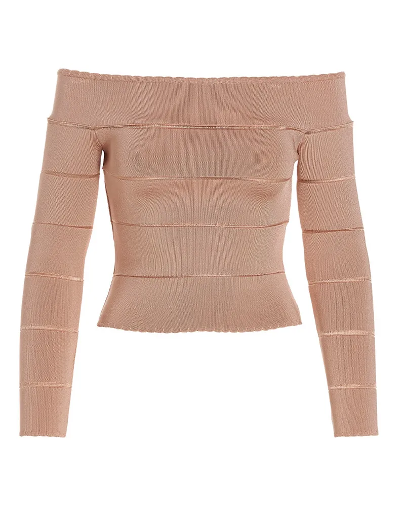 Alexandre Vauthier vom Schulteroberteil Pink