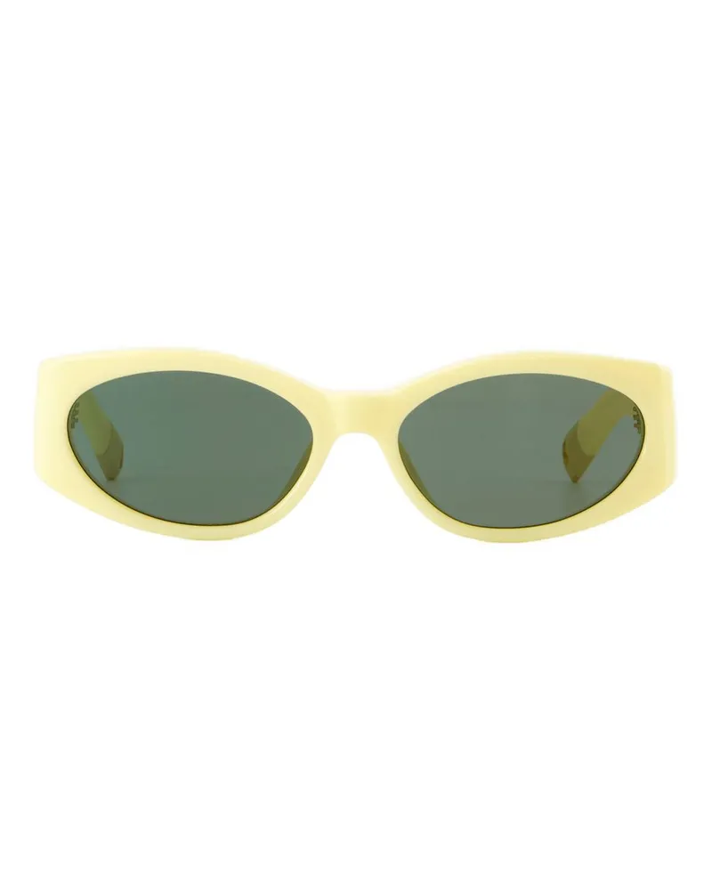 Jacquemus Ovalo Sonnenbrille  Acetat Gelb Gelb