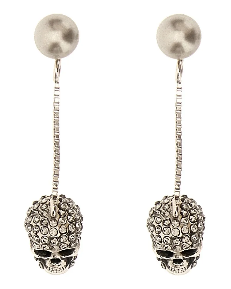 Alexander McQueen Schädel' Ohrringe Gold