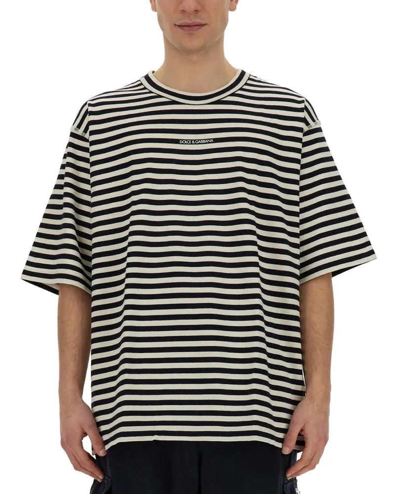 Dolce & Gabbana T -Shirt mit Logo Multicolour