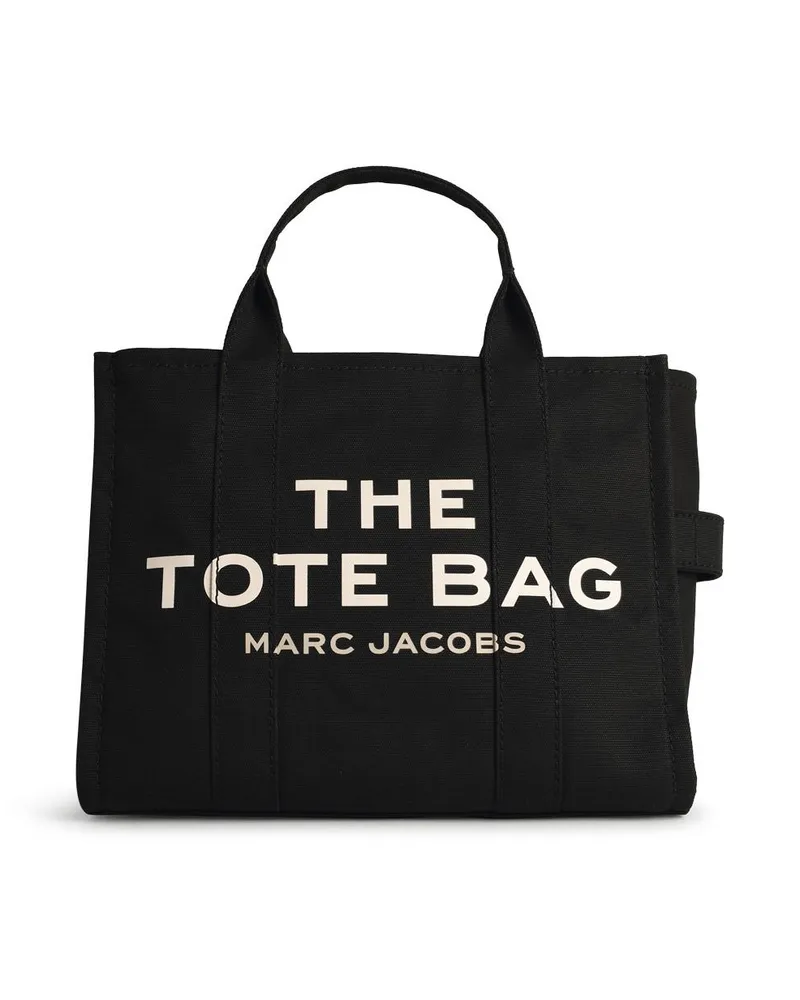 Marc Jacobs Marc Jacobs () Black Cotton Canvas kleine Einkaufstasche Schwarz