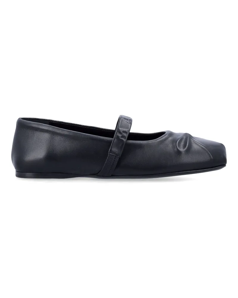 Marni flache Schuhe schwarz Black