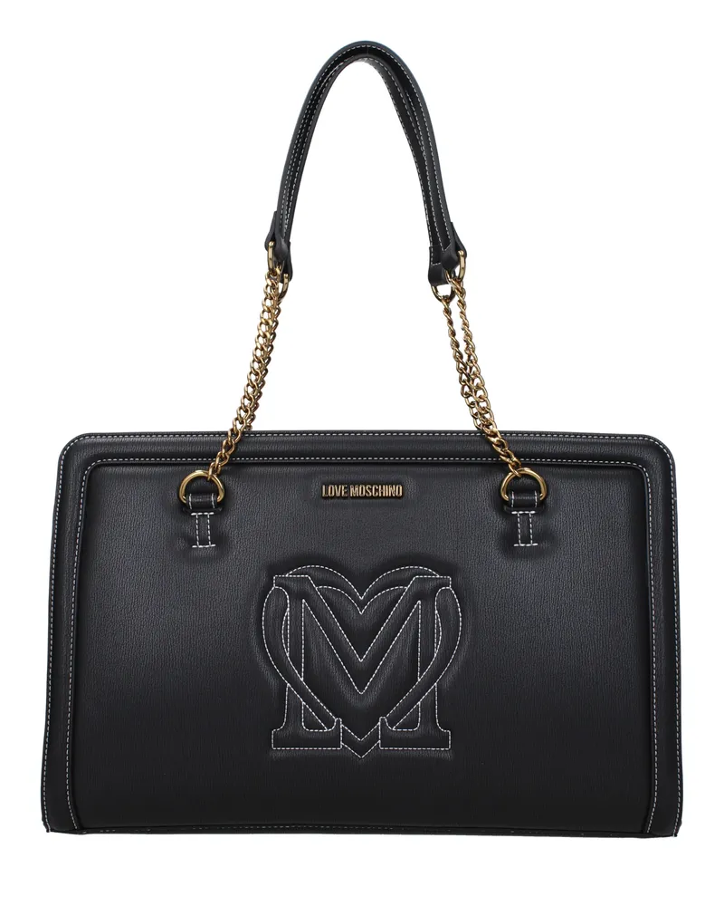 Moschino Damens Umhängetaschen Polyurethan Schwarz -