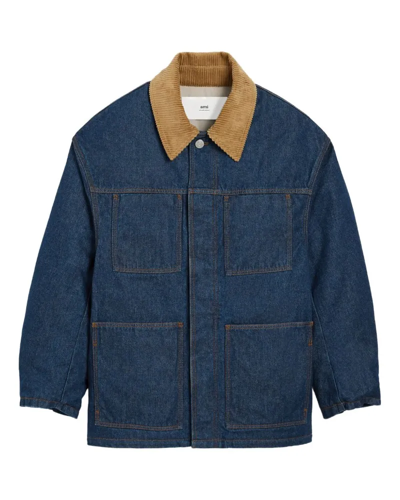 AMI Paris Worker Denimjacke Blue