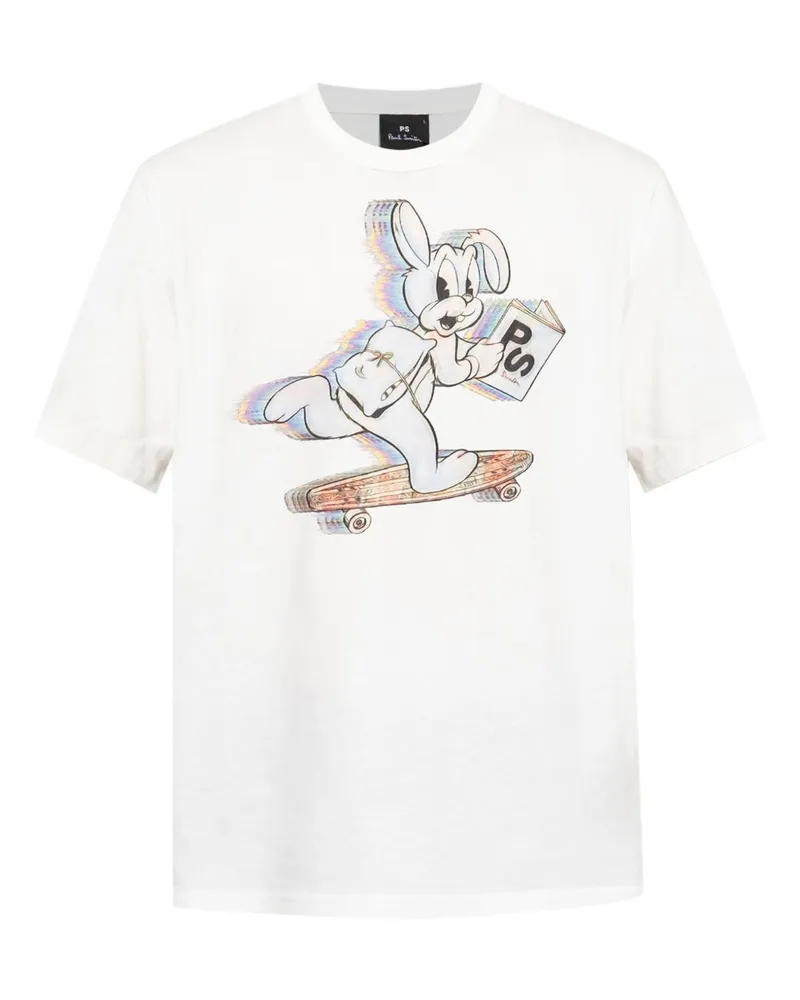 Paul Smith PS von Paul Smith Skate Bunny Cotton T Shirt White