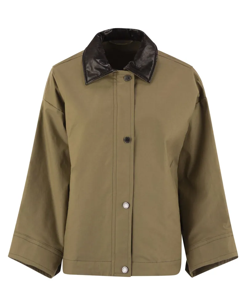 Max Mara Dorema Water Repellent Cotton Jacket Desert