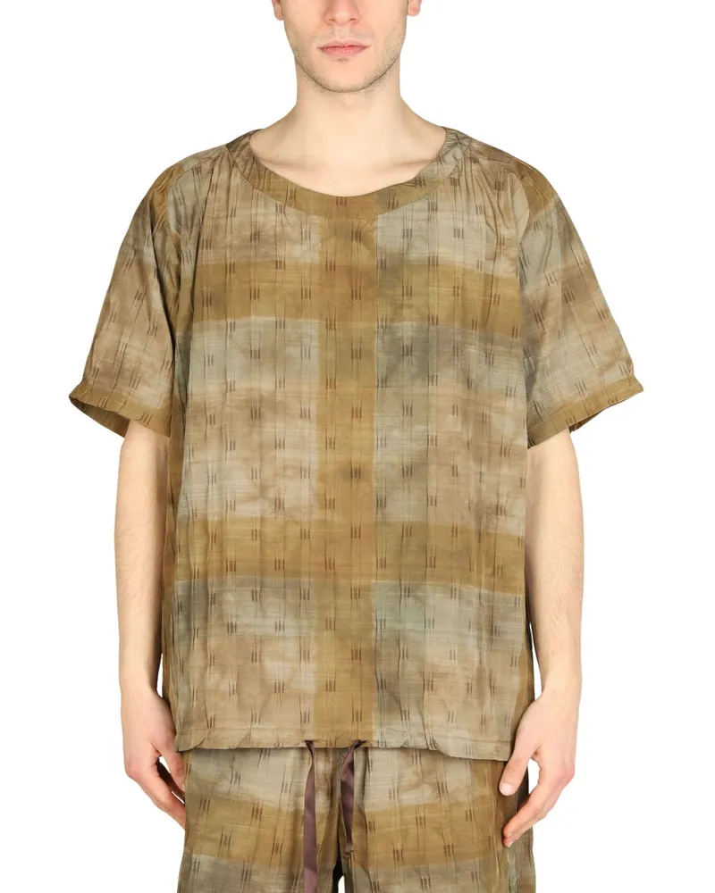 NEEDLES Nadeln boxy Fit T -Shirt Brown