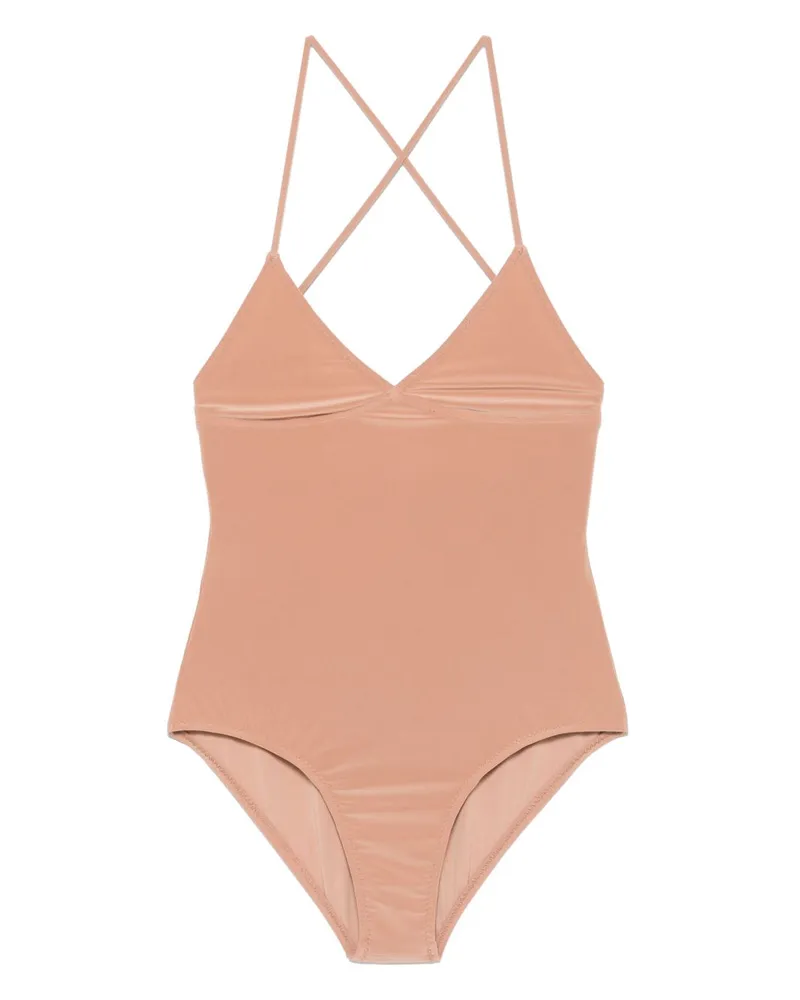 Norma Kamali Slip Mio -Körper Beige