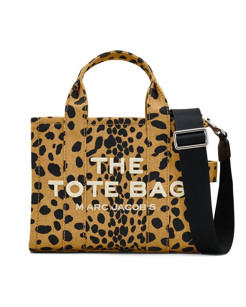 Marc Jacobs die kleine Einkaufstasche der Cheetah Canvas Black