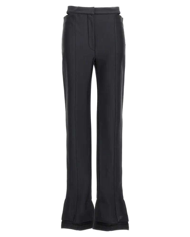 Thierry Mugler glänzende Hosen Black