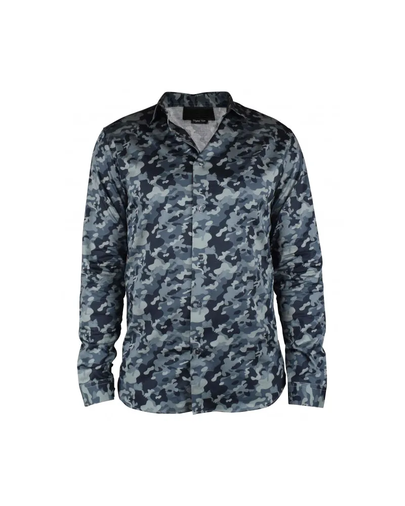 Philipp Plein ls Tarnhemd Grey