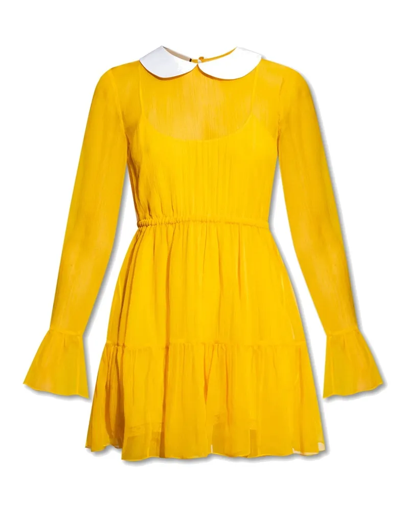 Gucci Silk Chiffon -Kleid Gelb