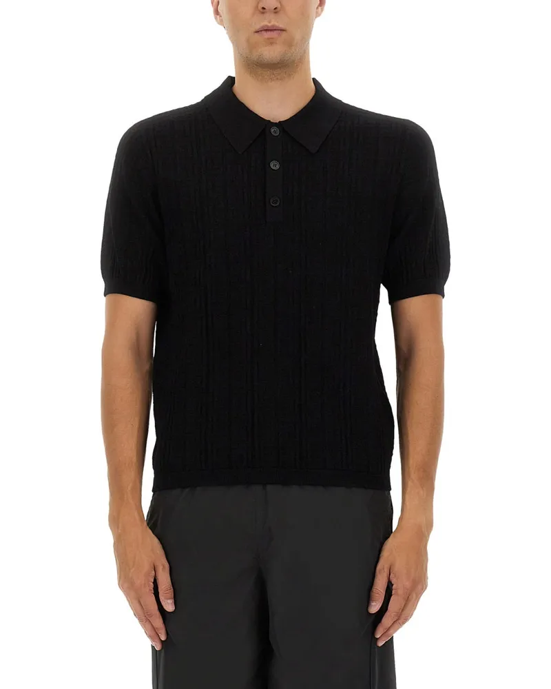 Balmain strickte Polo Black
