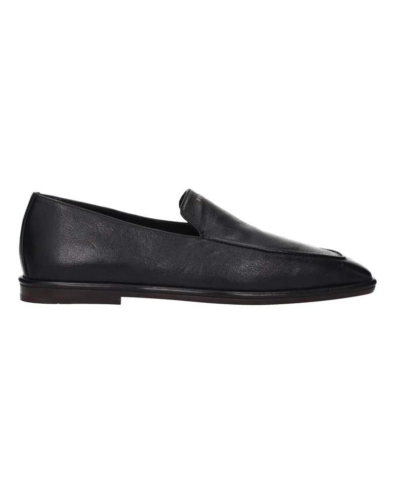 Ferragamo Brian Herrens Leder-Loafer Schwarz -