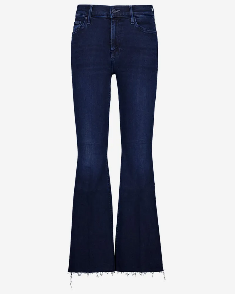 Mother Lil Weekender Fray Stretch-Baumwoll-Denim-Jeans Denim