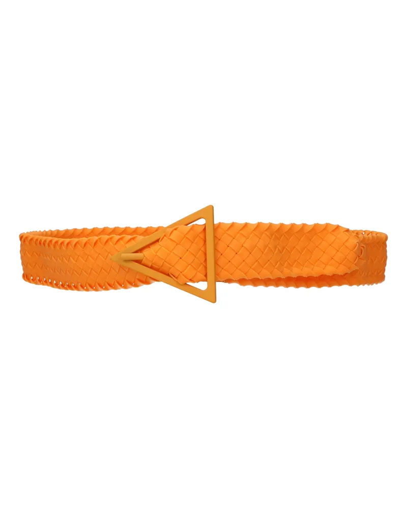 Bottega Veneta Herrens Gürtel Orange/Mandarinengummi -