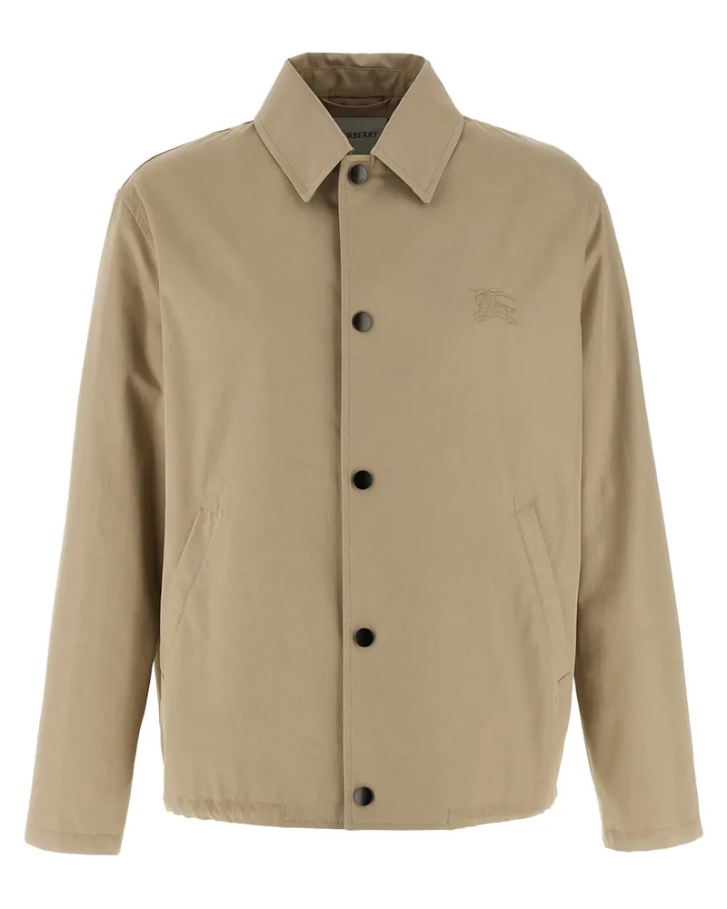 Burberry Gabardine Jacke Beige