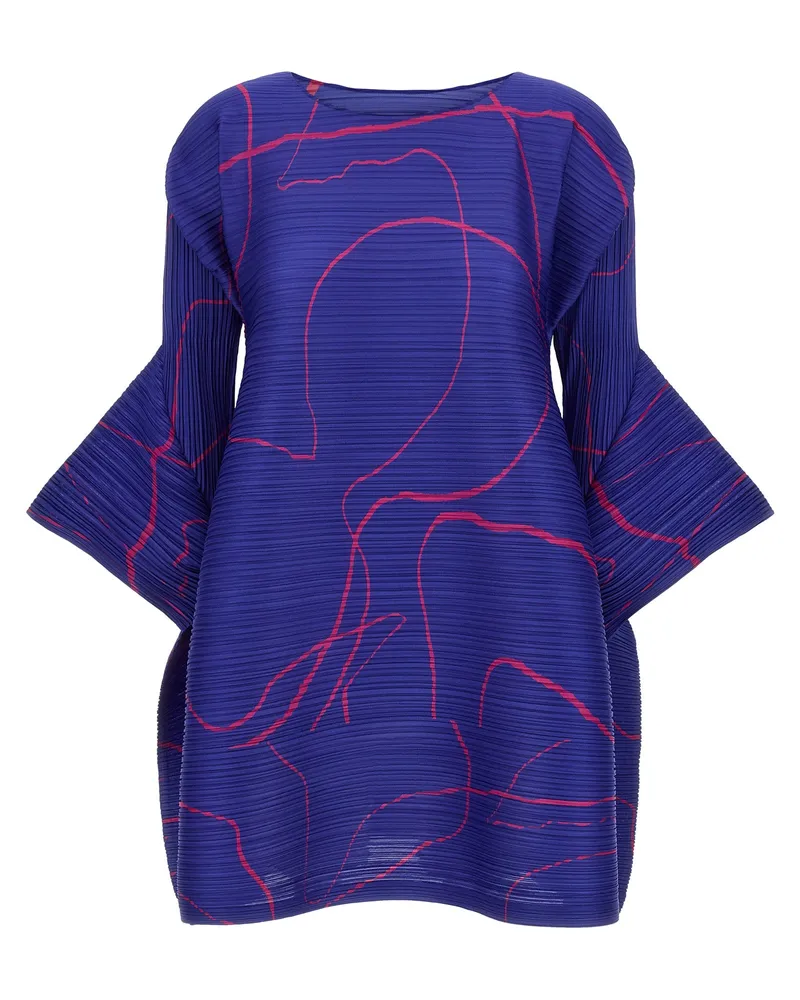Issey Miyake Falten bitte Issey Miyake 'Pause' Kleid Blue