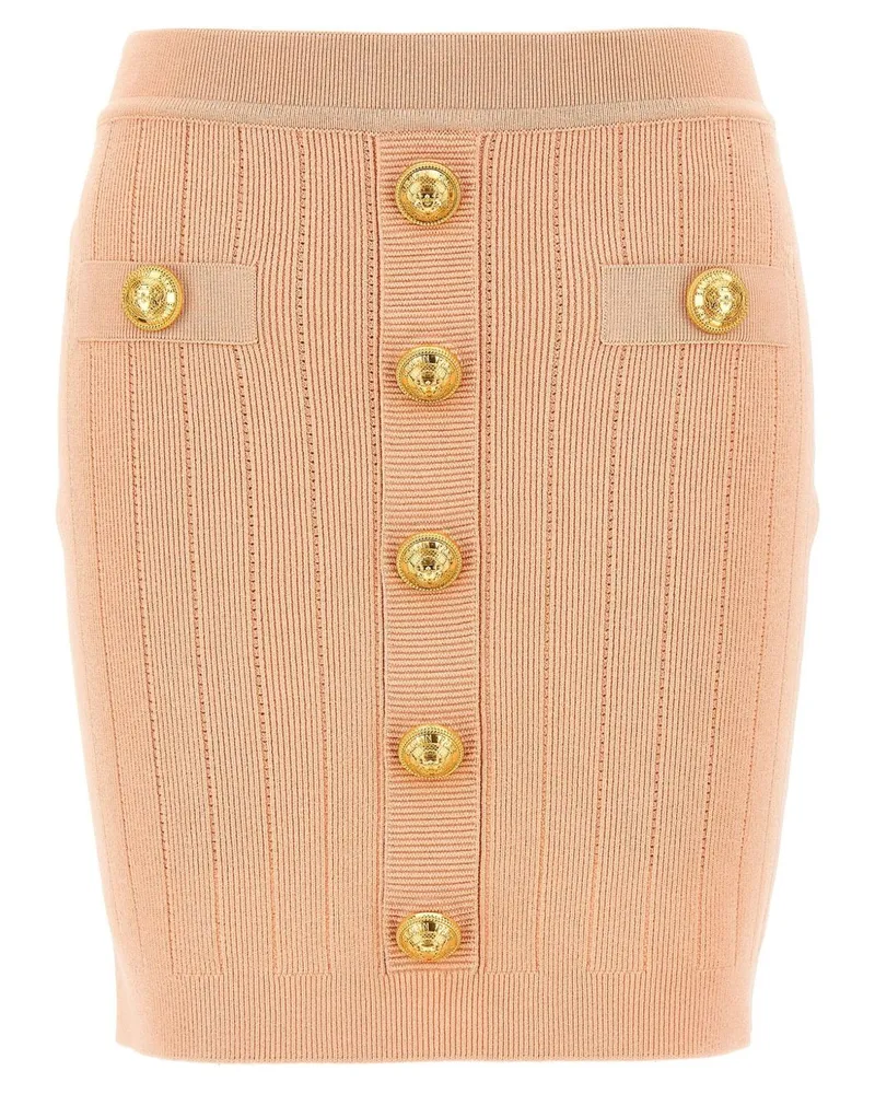 Balmain Strick -Minirock Powder