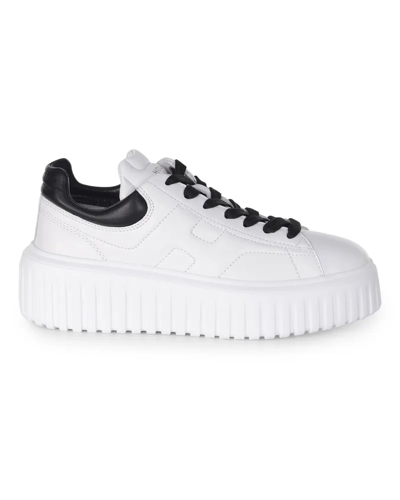 Hogan H Stripes" -Sneaker aus Leder White