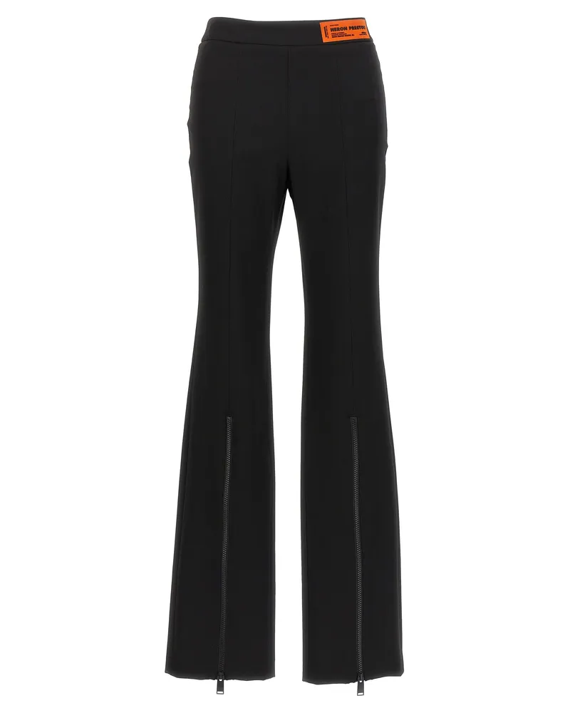 Heron Preston Gabardine Zip' Hosen Black