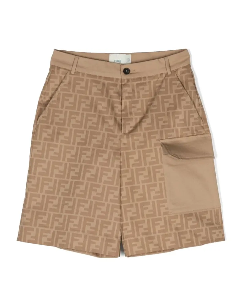 Fendi Bermuda Gabardine Prin Beige