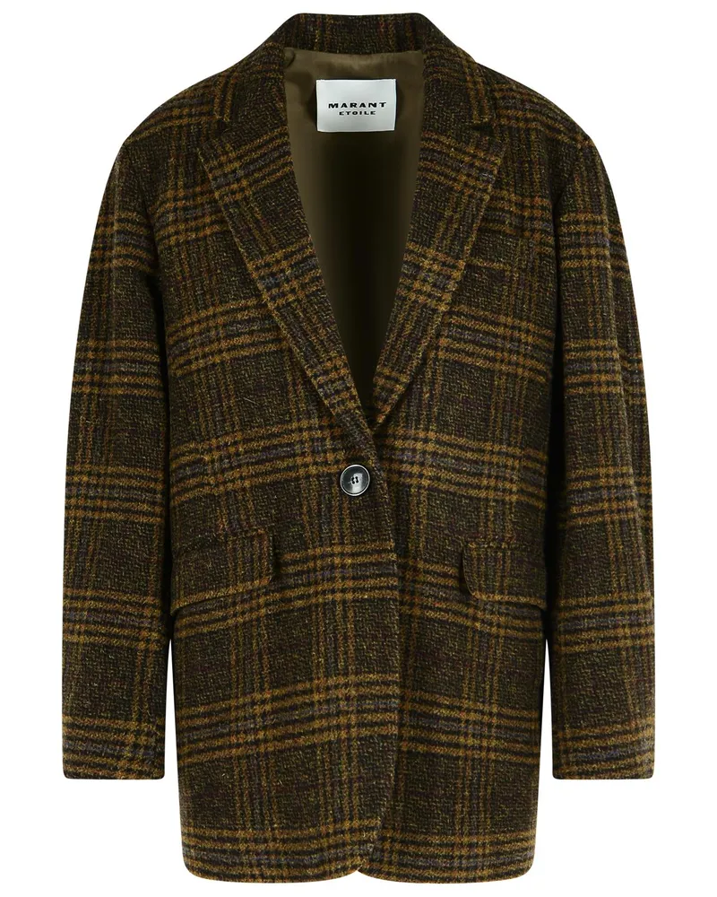 Étoile Isabel Marant Gesina' Khaki Virgin Wolle Blazer Green