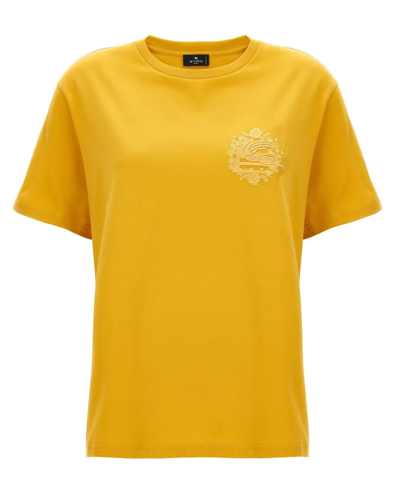 Etro Logo T -Shirt Yellow