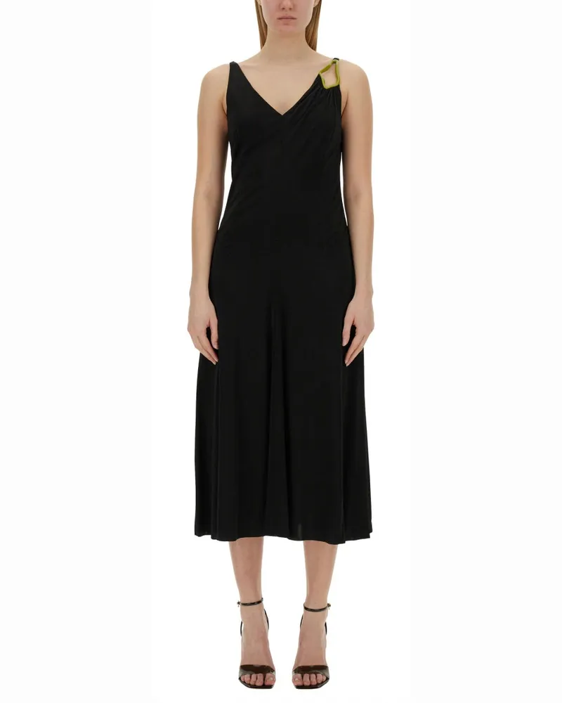 Lanvin Midi Kleid Black