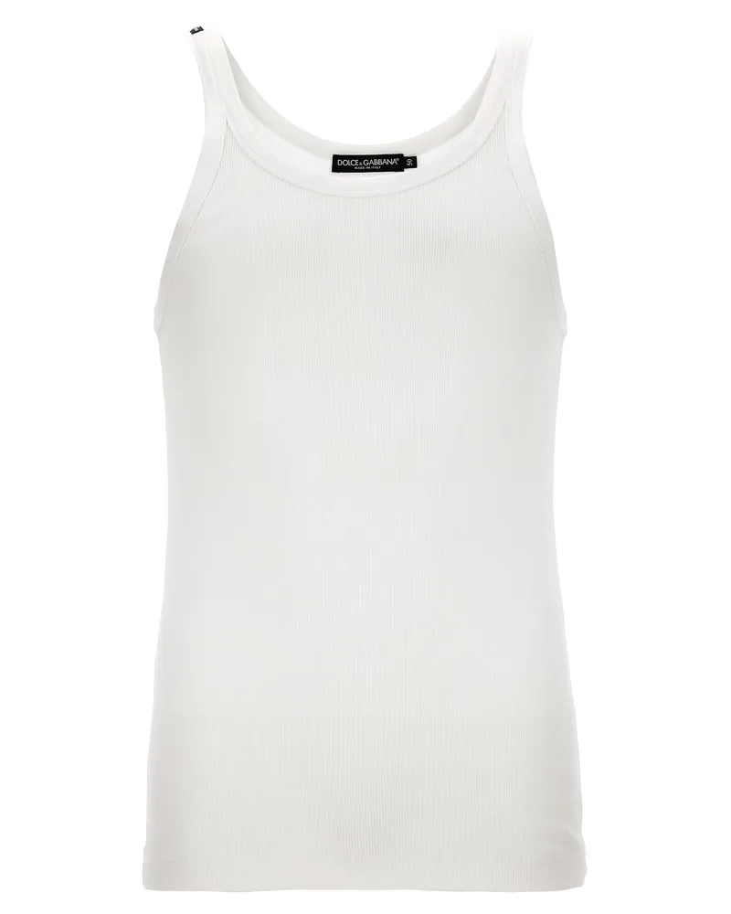 Dolce & Gabbana Rippen -Tank -Top White