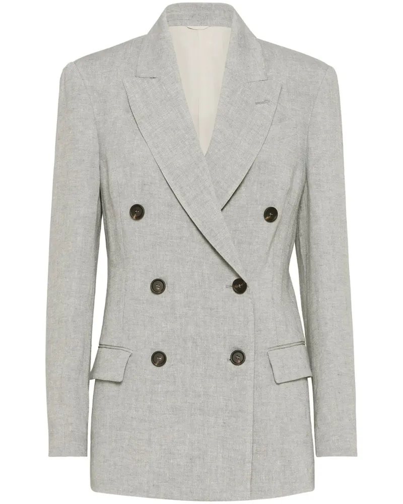Brunello Cucinelli Leinenmantel Light
