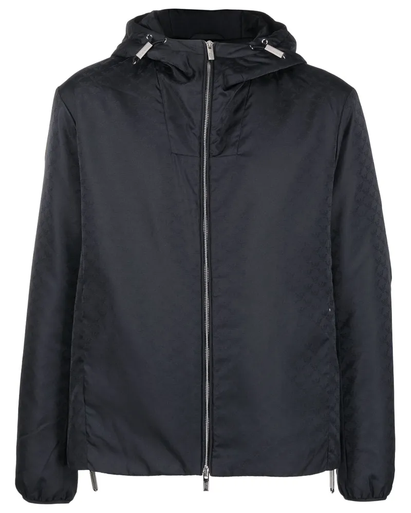 Emporio Armani Nylon Blouson Jacke Blue