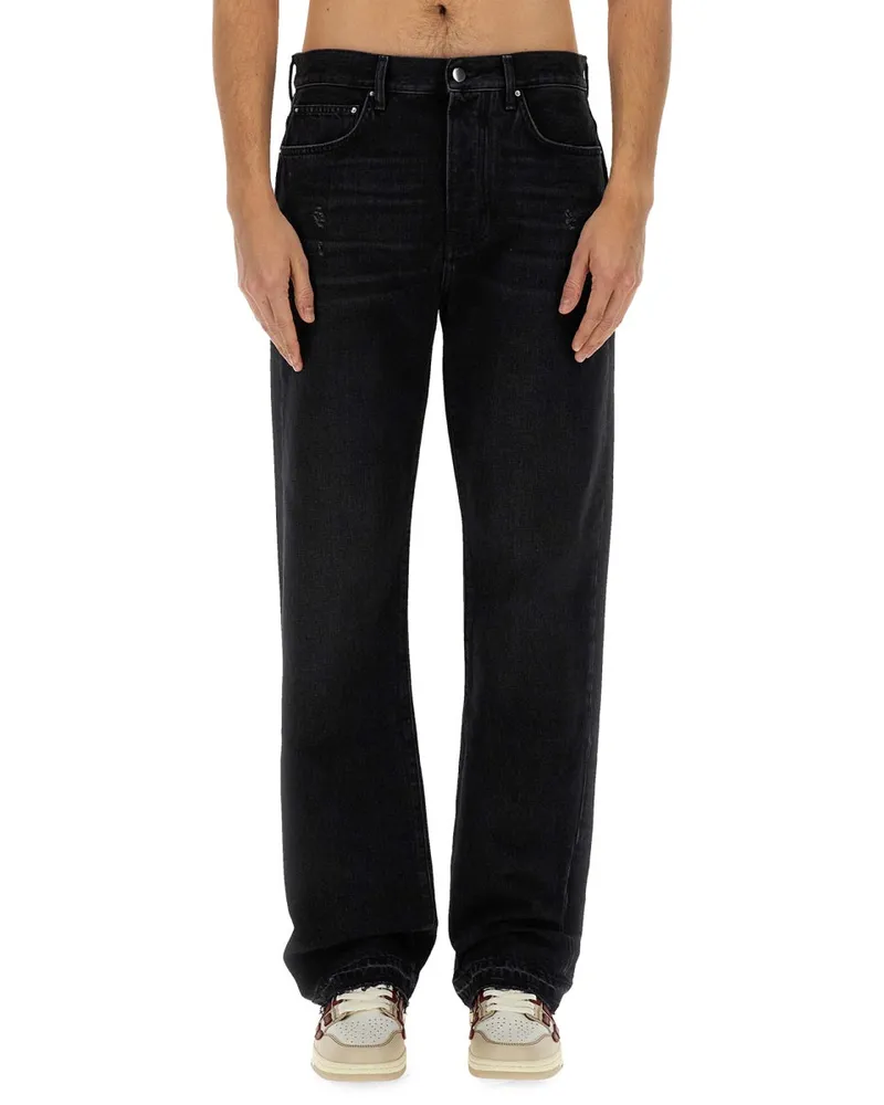 Amiri gerade Beinjeans Black