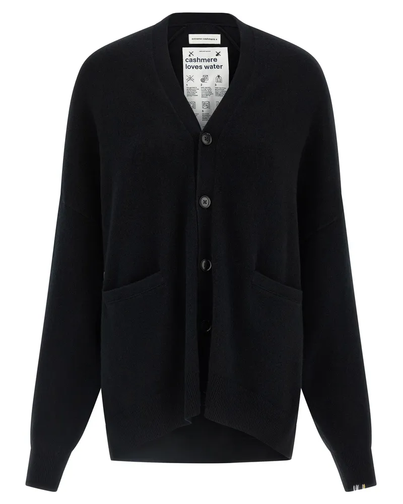 extreme cashmere Extreme Kaschmir 'N.24 Tokio' Strickjacke Black