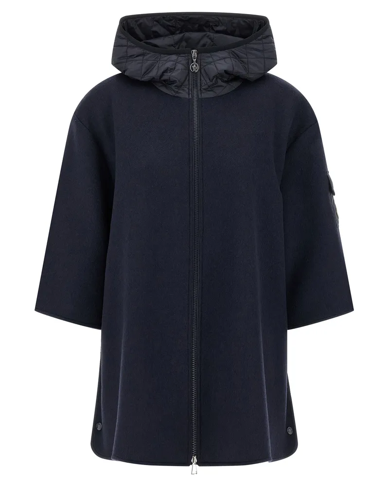 Moncler Zwei Material Motorhaube Blue